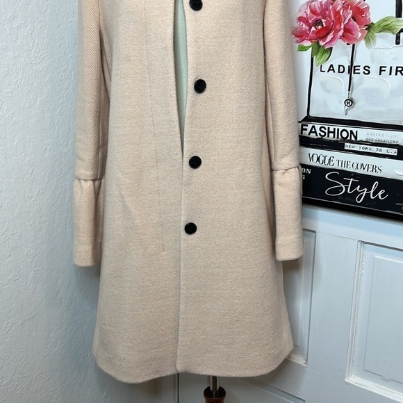 Club Monaco Blush Pink Wool Blend Coat Size S - Picture 5 of 9